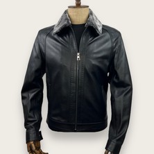 Always Leather Yakası Kürklü Usta Işi Özel Dikim Deri