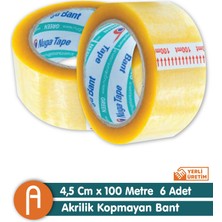 Nuga Koli Bandı Şeffaf 45MM.X100METRE (6ADET)