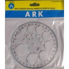 Tüftürük Geometrik Küçük Universal Daira Şablon 1 Adet 12 cm