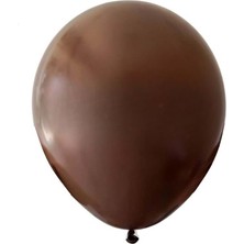 Organizasyon Pazarı 12 inç Çikolata Kahve renk 10 lu Pastel Dekorasyon Balonu