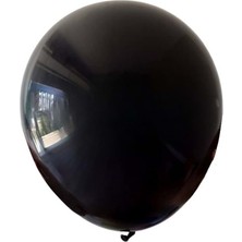 Organizasyon Pazarı 12 inç Siyah renk 10 lu Pastel Dekorasyon Balonu