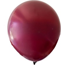 Organizasyon Pazarı 12 inç Bordo renk 25 li Pastel Dekorasyon Balonu