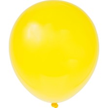 Organizasyon Pazarı 12 inç Sarı renk 25 li Pastel Dekorasyon Balonu
