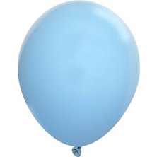 Organizasyon Pazarı 12 inç Açık Mavi - Bebe Mavi renk 25 li Pastel Dekorasyon Balonu