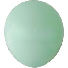 Organizasyon Pazarı 12 inç Yeşil renk 25 li Makaron Dekorasyon Balonu