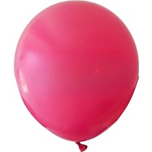 Organizasyon Pazarı 12 inç Fuşya renk 25 li Pastel Dekorasyon Balonu