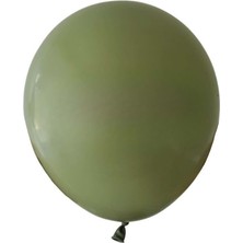 Organizasyon Pazarı 12 inç Okaliptus renk 10 lu Retro Dekorasyon Balonu