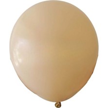 Organizasyon Pazarı 12 inç Sütlü Kahve renk 25 li Pastel Dekorasyon Balonu