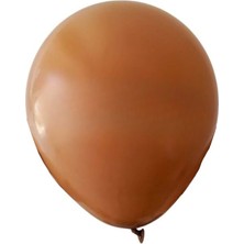 Organizasyon Pazarı 12 inç Karamel renk 25 li Pastel Dekorasyon Balonu
