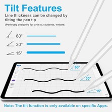 Bravesons Ipad Avuç Içi Redli Yükseltilmiş Eğim Hassasiyetli Dokunmatik Yazı Kalemi(3 Ad Yedek Uç)
