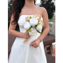 Medusa Nisa Gelin Çiçeği ve Damat Yaka Buketi (Gelin, Düğün, Nişan, Kına, El Buketi, Gelin Çiçeği, Damat)