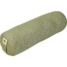 Haniel Yuj Om Yoga, Lüks Dayanıklı Organik Pamuk Dolgulu Yeşil Düz Yoga Bolster: Ergonomik Tasarım ve Yıkanabilir Kılıf ile Konforlu Yoga Destek Minderi