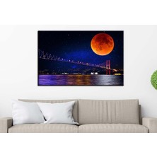 Caddeko Masal Istanbul Boğaz Köprüsü Masalsı Gece Istanbul Tablosu Dkm-75-1b