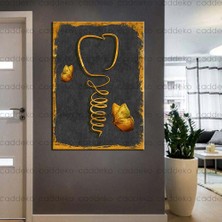 Caddeko Ağız ve Diş Sağlığı Polikliniği Tabloları Dekoratif Diş, Dekoratif Dişçi, Dişçi Dekorasyonu DSC-171D