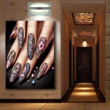 Caddeko Tırnak Süsleme, Nail Art Kanvas Tabloları Dkm-Trn4