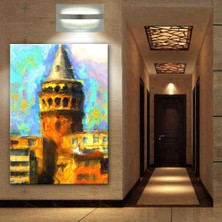 Caddeko Istanbul Galata Kulesi Yağlı Boya Görünüm Sanatçı Selçuk Özkan DKMR255