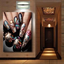 Caddeko Tırnak Süsleme, Nail Art Kanvas Tabloları Dkm-Trn7
