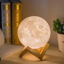 Cool Toolls 3D Ay Lambası Gece Lambası LED Ev Dekoru, Yatak Odası, Kadınlar Için Hediyeler