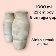 AdenArt Tekli Testi Kebabı Testisi (Alttan Kırmalı) 22 cm