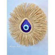 Maison Avf Damla Model Cam Nazar Boncuklu Rafya Duvar Süsü M080