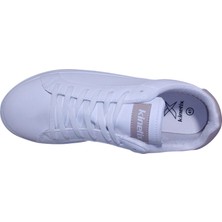 Kinetix Beyaz Altın Bağcıklı Sneakers Spor Ayakkabı