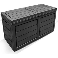 Entarzlife 320 Litre Tekerlekli Kapaklı Bahçe Depolama Sandığı Bahçe Dolabı Alet Edevat Saklama Dolabı