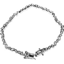 Madam Matmazel Su Yolu Cz Baget Zirkon Taşlı Rodyum Kaplama Kadın Gümüş Bileklik | 925 Ayar Gerçek Gümüş