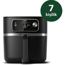 Philips XXXL 8.3 Lt Wi-Fi Özellikli - 22'si 1 Arada Pişirme Işlevleri - Gıda Termometresi - Rapid Combiair ve Quickclean Teknolojisi - Otomatik Pişirme Programlı Airfryer + Lambader Hediyeli