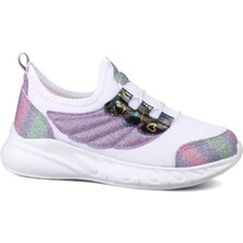 Star Kids Beyaz - 2022 Çocuk Fileli Patik Spor Ayakkabı