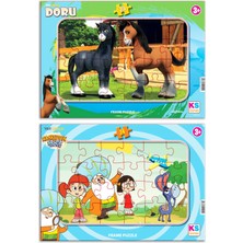 Kesman Kitap Ks Games Nasreddin Hoca ve Doru 24 Parça 2 Li Puzzle/yapboz Set