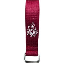 Yogaezo Lotus Çiçeği Baskılı Yoga Kemeri 200 cm x 4,5 cm %100 Pamuklu