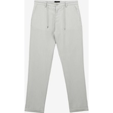 Fabrika Comfort Lastikli Bel Dar Paça Gri Erkek Chino Pantolon FC4SM-PNT 0783
