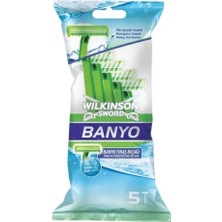 Wilkinson  Sword Yeşil Banyo Tıraş Bıçağı 5'Li Poşet : Tıraş Bıçağı