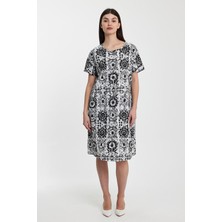 Alexander Gardi Yandan Cepli Bisiklet Yaka Desenli ELBISE(B24-45702)