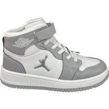 Cool Haykat Uzun Flt Çocuk Ayakkabısı Gri Beyaz