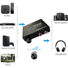 Kouvolsen Dijital To Analog Ses Dönüştürücü Bas Kontrol 192KHZ Dac Dönüştürücü