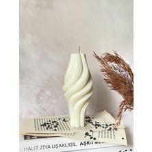 Çakra Büyük Spiral Model Kokulu Vegan Soya Mum