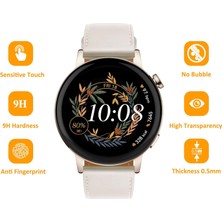 Yediseven Huawei Gt3 Elegant 42MM Ekran Koruyucu 3D Kavisli Full Kaplama Pmma