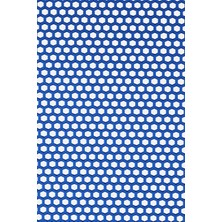 Edükkanım Kaydırmaz Mavi Bal Petek Paspas EN:90CM 90 x 50