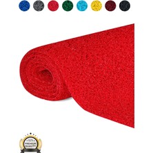 Edükkanım Kaydırmaz Kırmızı Karmaşık Paspas EN:120CM 120 x 50