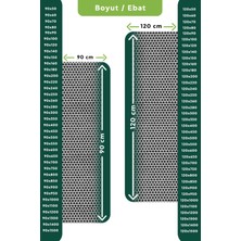 Edükkanım Kaydırmaz Siyah Yıldız Paspas EN:90CM 90 x 50