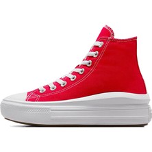 Converse Chuck Taylor All Star Move Kadın Günlük Ayakkabı A09073C Kırmızı