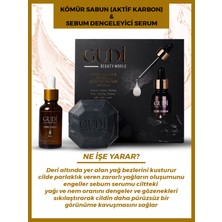 Gudi Aktif Kömür Sabunu 120 Gr & Yağ Dengeleyici Sebo Serum 35 Ml