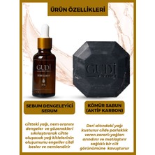 Gudi Aktif Kömür Sabunu 120 Gr & Yağ Dengeleyici Sebo Serum 35 Ml