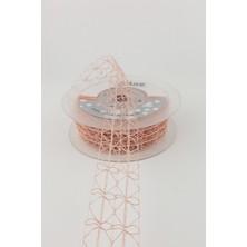 Koyu Pudra Dantel Tela Kurdele 10 mt