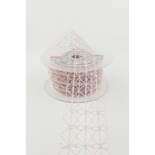 Koyu Pudra Dantel Tela Kurdele 4 cm 10 mt