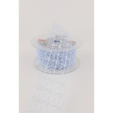 Açık Bebe Mavi Dantel Tela Kurdele 4 cm 10 mt