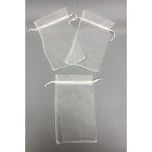 Hediyelik Boy Şeffaf Tül Kese 100 Adet (14*24cm)