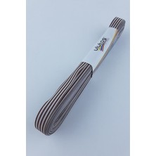 Kahve Çizgili Degrede Kurdele 1 cm 10 mt
