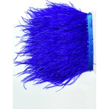 Saks Mavi Deve Kuşu Tüyü 1 mt